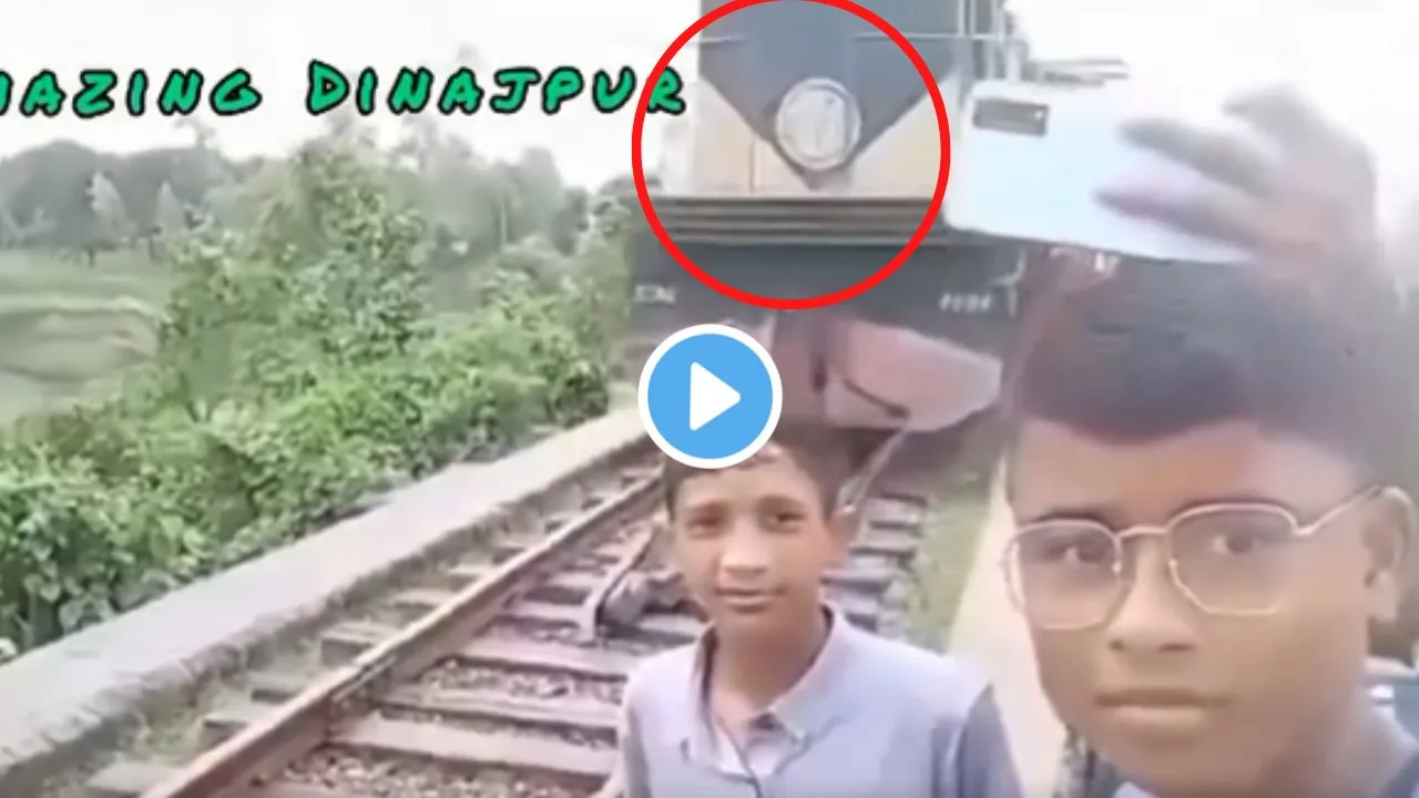 shocking video of train